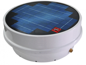 The Sentinel II LP Solar Roof Pump is a stationary unit with an embedded solar panel.