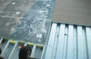 Substrate boards need to be attached to the roof deck they cover. For steel roof decks, screws and plates work well.