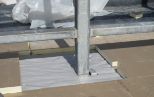 Sealing penetrations and lap joints can be challenges of polyethylene vapor retarders, especially over corrugated metal roof deck if sheet-metal backing is not specified.