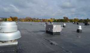 This fully adhered, 90-mil EPDM roof system has an expected service life of 50-plus years.