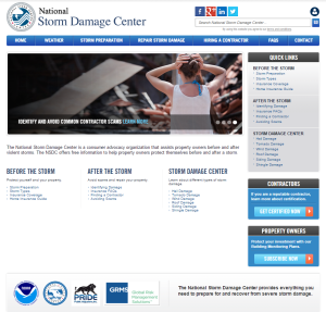 The National Storm Damage Center has developed a portal that offers forensic, geo-targeted technology.