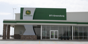 After being completely destroyed by an EF5 tornado, the BTI-Greensburg John Deere Dealership has been rebuilt in Greensburg, Kan., in a better, greener way.