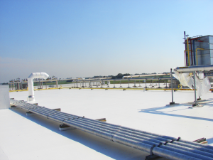 The new Silicone Roof Coating System from Mule-Hide Products Co. Inc. can be used to restore and repair asphalt, modified bitumen, metal, concrete, TPO, PVC and EPDM roof systems.