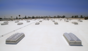 By adding 100 polycarbonate dome UL-listed smoke vent skylights, Trojan Battery will be able to save upwards of 40 percent on its power consumption for its warehouse in Santa Fe Springs, Calif.