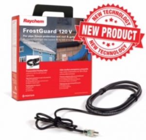 The FrostGuard heating cable protects roofs and gutters against ice dams and icicle build up.