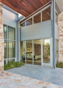 The Petersen profiles highlight the material palette, which also includes Texas limestone sourced directly from the property on which the home sits, Ipe wood, steel beams and a generous amount of glass.