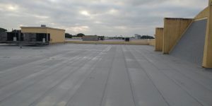 In addition to the roofing scope, Advanced Roofing’s HVAC division installed and removed heating and air conditioning units and replaced some obstructive ductwork.