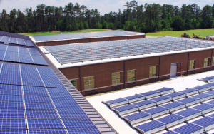 Photovoltaic panels were installed 