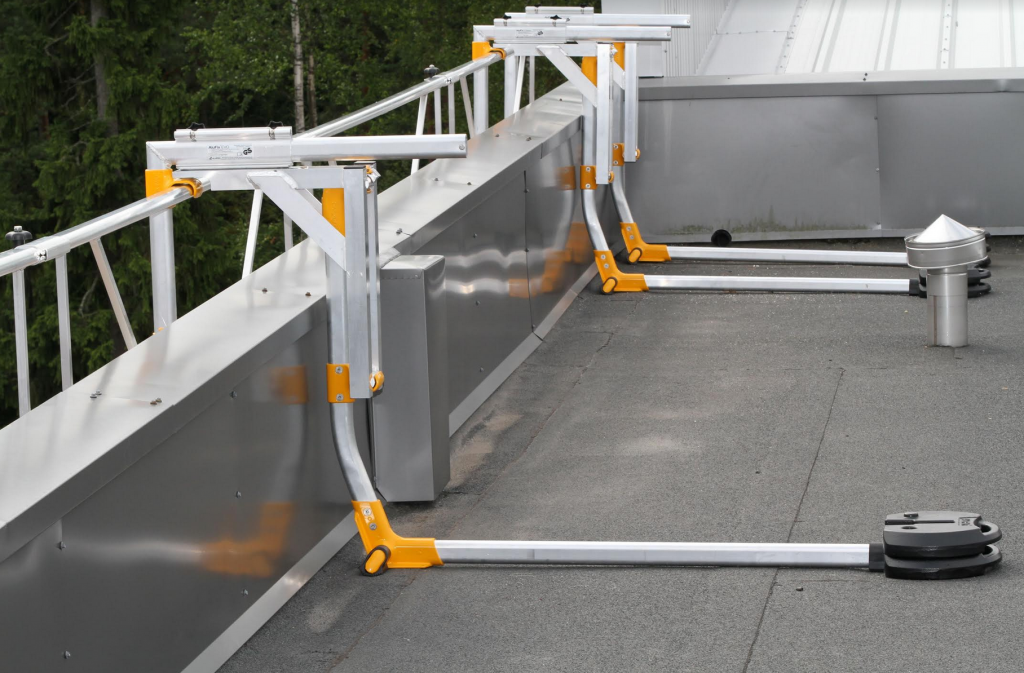 Railing System Provides Temporary Fall Protection Roofing