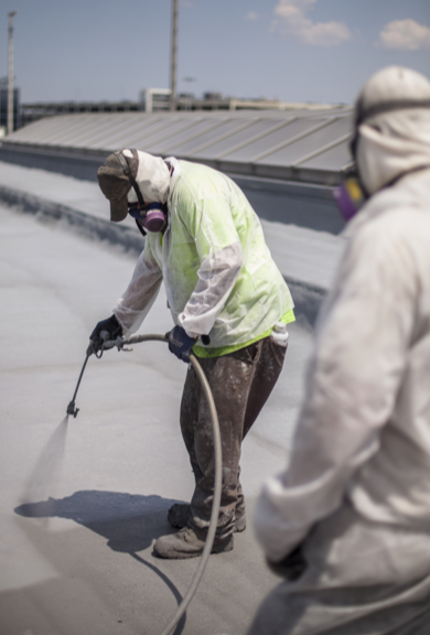 Honeywell’s spray foam roofing system formulated with Solstice Liquid Blowing Agent
