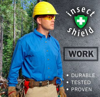 The Insect Shield assortment consists of work wear, professional apparel and including clothing that also offers sun protection, flame as well as additional protective items such as mosquito nets for use at home.