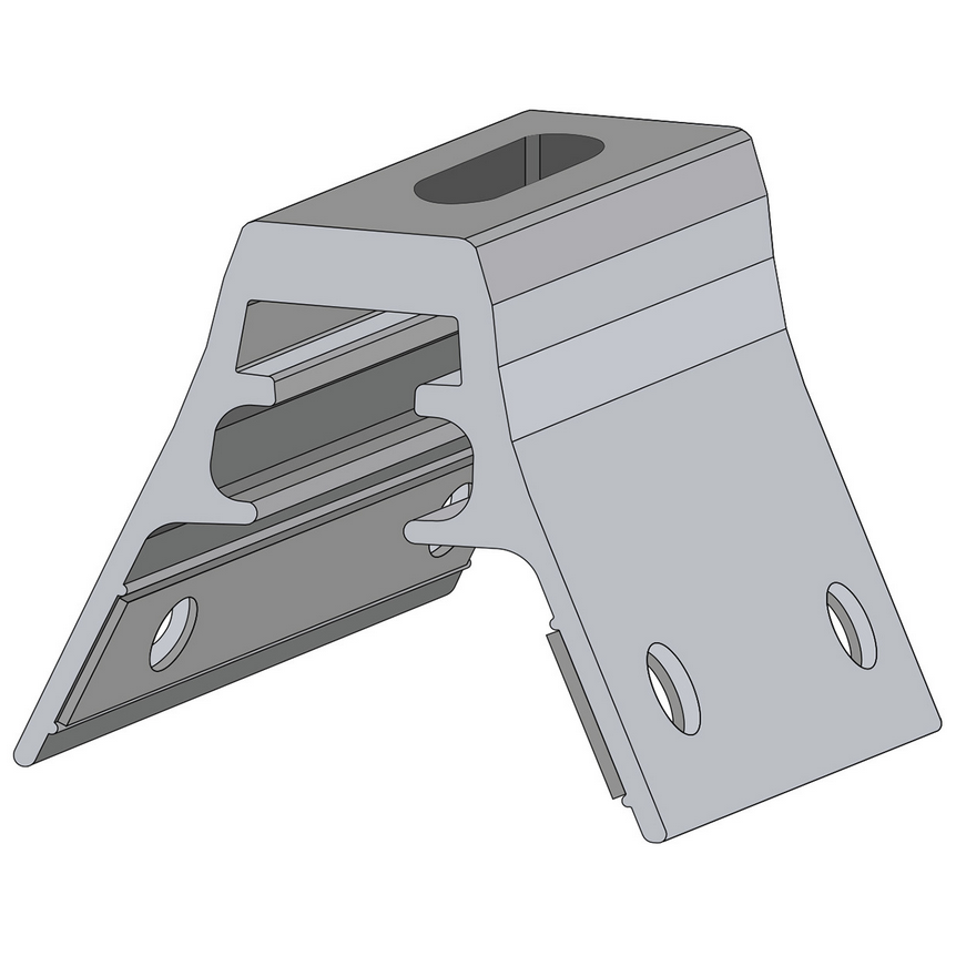 RibBracket from S-5! can be used to mount almost anything onto the most common exposed-fastened, trapezoidal roof profiles marketed in North America.