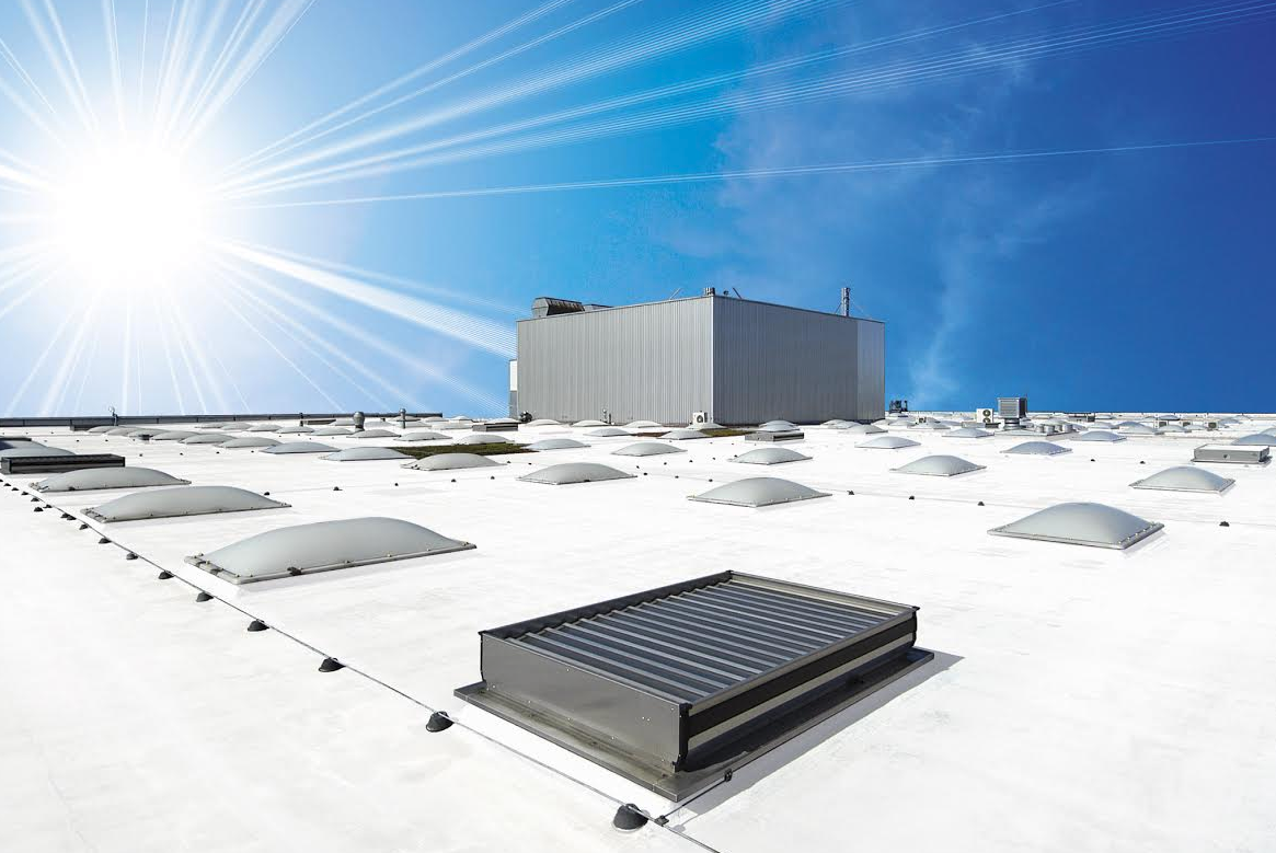 The Kemperol Reflect 2K FR from Kemper System is a cold, liquid-applied reinforced cool roofing system that can improve building energy efficiency.