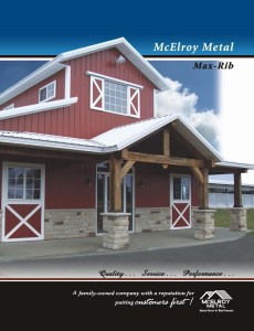 McElroy Metal has updated the brochure on one of its most popular through-fastened metal roofing panel profiles, Max-Rib.