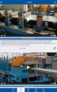 Samco Machinery developed a free smartphone application allowing access to company pictures, videos as well as detailed technical information.