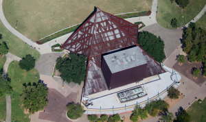 BEFORE: The multi-million dollar renovation in Hermann Park served to correct canopy deficiencies that caused leaks above the stage and audience.