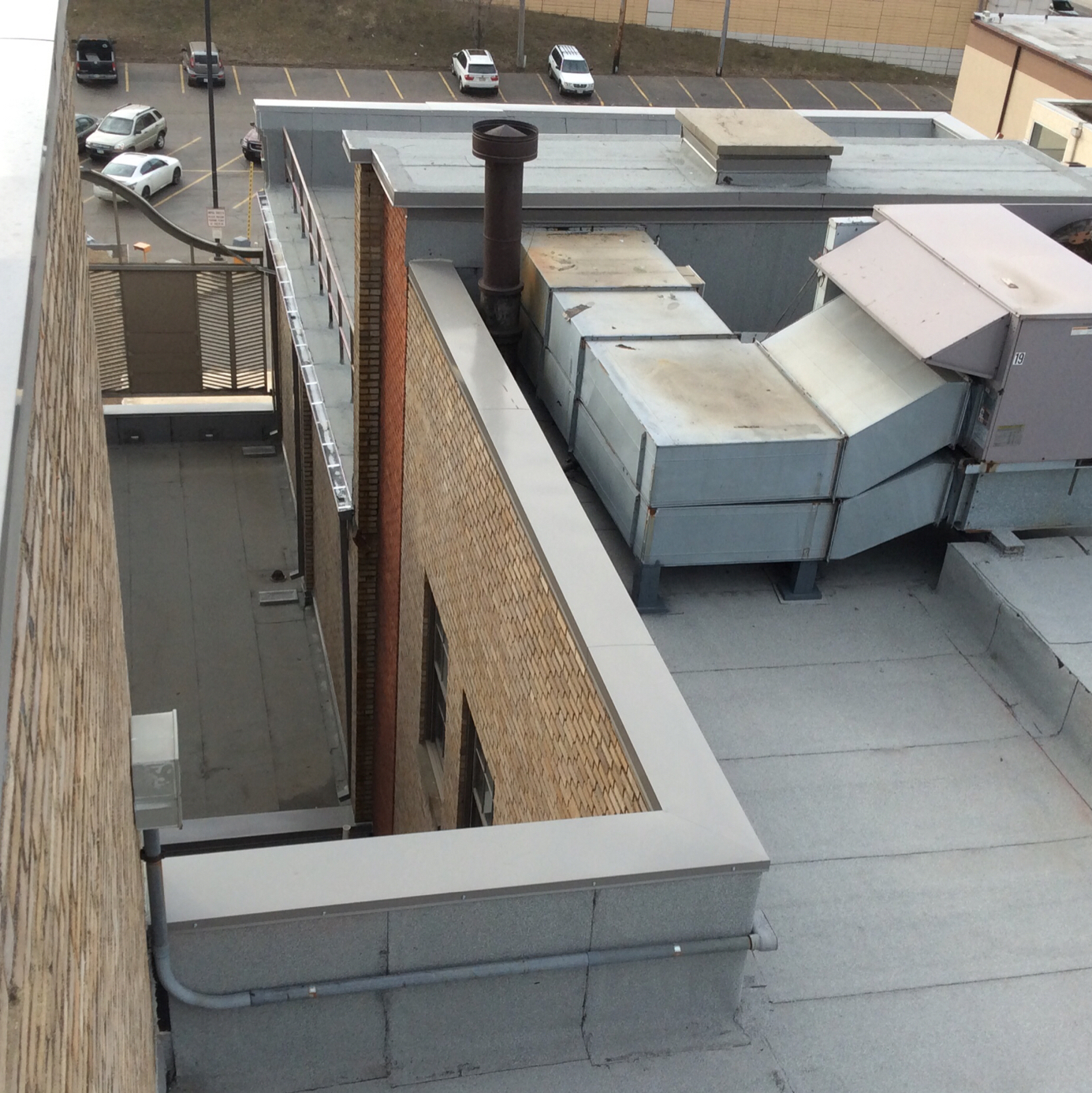Because of the area’s harsh winter climate, the hotel’s reroofing project required a redundant roofing system that would be strong and durable. The SOPREMA system chosen is typically used in climates like this for that reason.