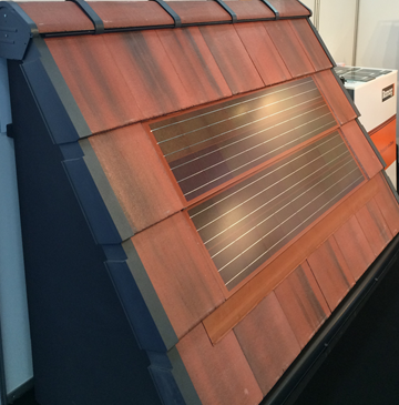 The Intecto integrated solar PV tile from Romag is specially designed to fit seamlessly alongside standard residential and commercial roof tiles and is available in a range of colours to match existing roof coverings.
