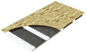 Fabral has partnered with Atlas Roofing Corp. to provide closed-cell foam insulation, also known as polyiso, for reducing thermal conductivity between the interior and exterior of a building. 