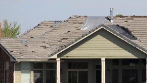 Fifteen to 20 roofs, plus a variety of decks, were damaged during the storm.