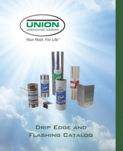 Union Corrugating’s “Drip Edge and Flashing Catalog” is a comprehensive look at the products the company offers to protect asphalt roofs against water infiltration.