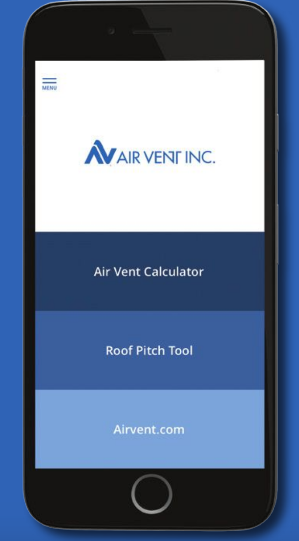 Roofing professionals can now take Air Vent’s attic ventilation tools on the go via a free app.