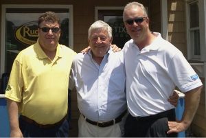 Dan Worstell (right) is pictured with his dad Jerry (center) and his brother Dave (left).