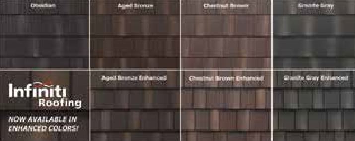 EDCO Products introduces five additional colors to its Infiniti Roofing line, metal roofing that features multi-tone layering, permanent thermal-fused texture and Whisper Quiet technology.