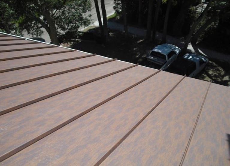 McElroy Metal's Cor-Ten AZP Raw offers the look of aged or weathered roofing and cladding.