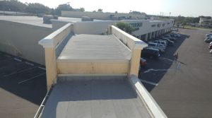 The re-roofing project of the shopping center totaled 79,556 square feet.