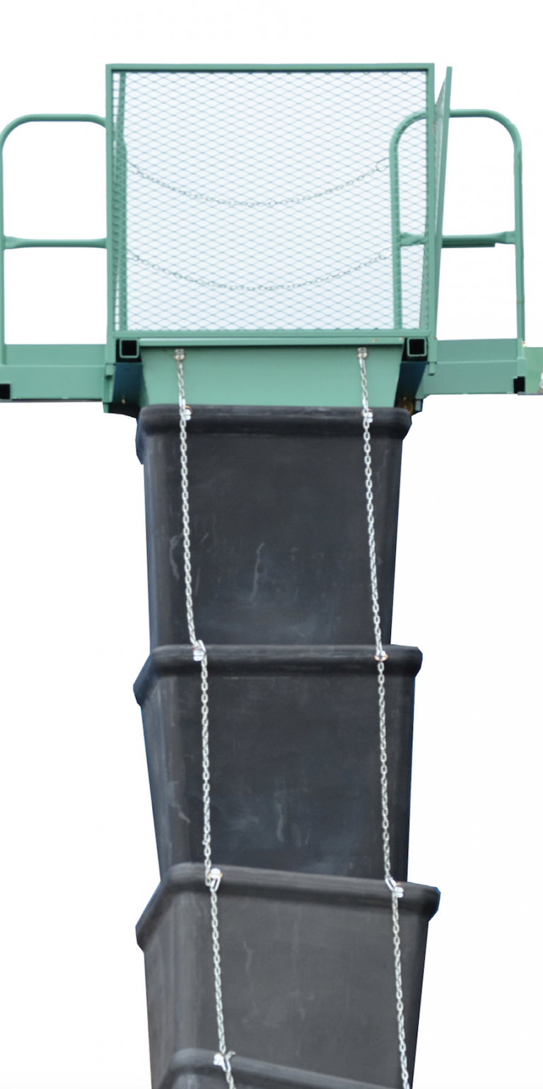 Trash Chute System Speeds Debris Removal During TearOffs Roofing