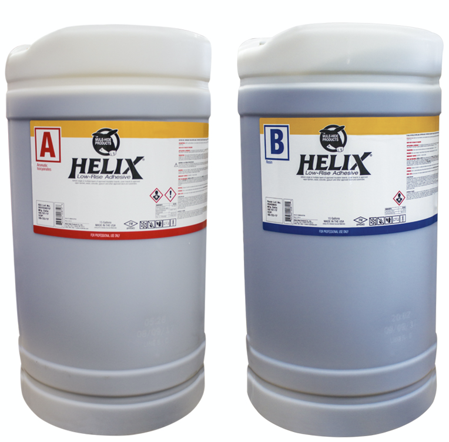 Mule-Hide Products Co. now offers Helix Low-Rise Adhesive in 15-gallon pony kegs and 50-gallon drums for use in completing larger jobs.
