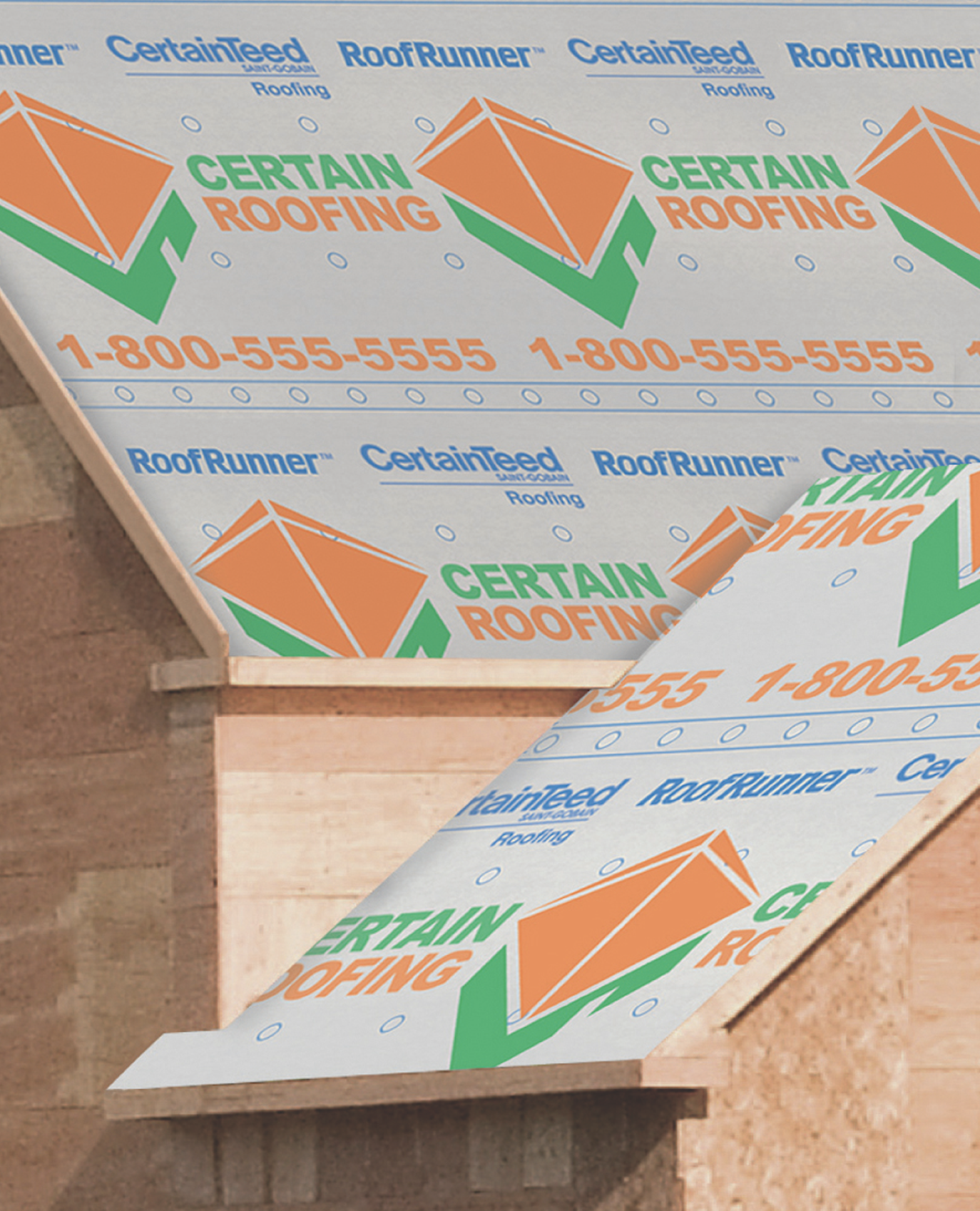 CertainTeed’s RoofRunner underlayment can now be customized