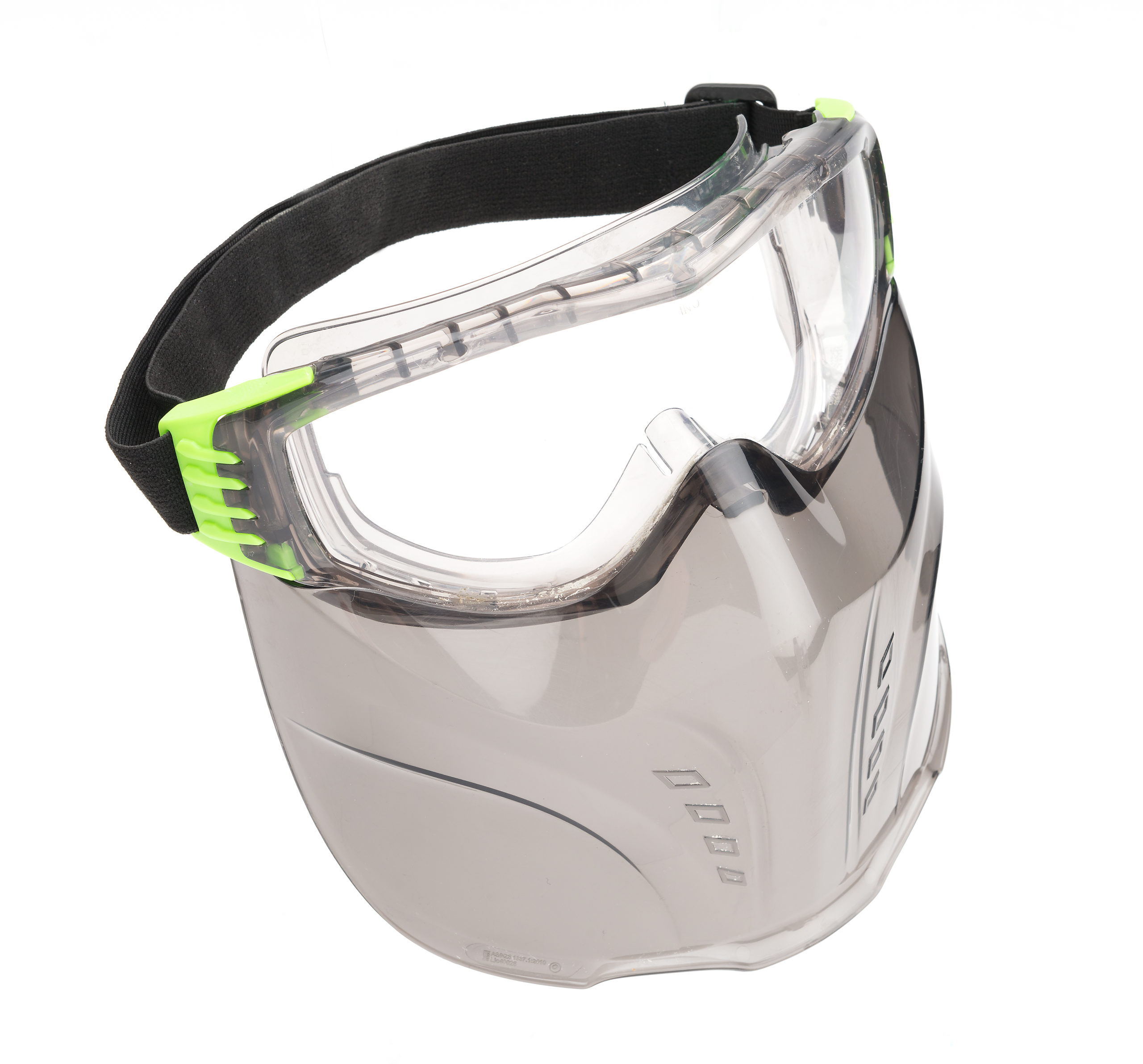 Combination Splash Goggle And Face Shield Roofing
