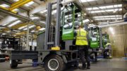 Combilift launches the Combi-XLE electric multidirectional forklift.