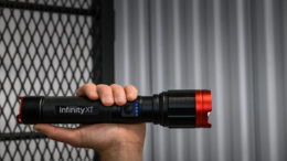 The Infinity X1 LED Hybrid Powered flashlight series features high lumen counts, three lighting modes, dual power options, IPx4 water resistance and 1 meter drop protection.