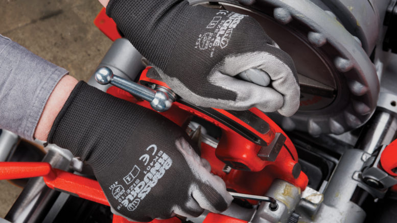 Brass Knuckle offers SmartFlex 400 Series gloves, which feature a 13-gauge nylon shell offering abrasion resistance, uncoated back and wrist to encourage all-day wear, and ultra-thin polyurethane coating on the palm and finger area