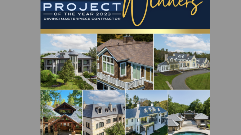 DaVinci Roofscapes has announced the seven outstanding winners of the 2023 DaVinci Masterpiece Contractor Project of the Year Awards.