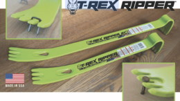 The T-Rex Ripper Staple & Nail Extractor/Demolition Pry Bar was designed to quickly remove staples, nails, and power cleats during demolition.