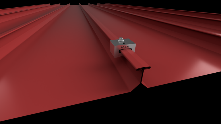 Non-Penetrating Clamp for T-Shaped Standing Seam Metal Roofs - Roofing